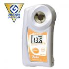 數(shù)字豆奶折射儀PAL-27S測量范圍：豆奶: 0.0 至 20.0 %；測量準(zhǔn)確度：豆奶: ±0.2 %；溶解值：豆奶: 0.1 %;可在屏幕上直接顯示豆?jié){濃度,可用水清洗.

