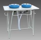 P-2  試樣拋光機  電動機功率：180w.拋盤直徑：200mm.電源：380v 50Hz.轉速：1400r/min或900r/min(定制）.外型尺寸：900x500x915mm.主要附件：拋光織物2片
