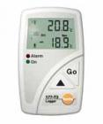 testo 177-T3溫度電子記錄儀，可同時(shí)記錄3個(gè)溫度值，適用于無間斷記錄運(yùn)輸或生產(chǎn)過程中的冷藏柜內(nèi)的溫度。NTC(溫度)：-40.0...70.0 °C； NTC2(溫度)：-40.0...120.0 °C
 
 