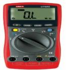 UT60G 數(shù)字萬(wàn)用表  直流電壓:600mV-1000V;交流電壓:600mV-1000V;交流頻寬:100kHz-3db;直流電流:60mA-10A;交流電流:60mA-10A;電阻:600W-60MW;電容:6nF-6mF;頻率:6kHz-60MHz;溫度:-40℃～1000℃
 
