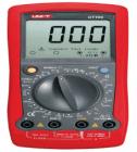 UT106 手持式汽車多用表  直流電壓：200mV-1000V：交流電壓：200V/750V；直流電流：200mA/10A；電阻：200W-20MW；攝氏溫度：-40℃∽1000℃；頻率：2kHz；轉(zhuǎn)速：4CYL/6CYL/8CYL；閉合角：4CYL/6CYL/8CYL
 
