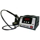 

1. 采用電磁式發(fā)熱芯，高頻渦流加熱，升溫迅速，從室溫至350℃只需20秒，測溫靈敏，回溫迅速。

2.發(fā)熱芯與烙鐵頭分體設(shè)計，焊咀與國際品牌相同，節(jié)省使用成本，更換方便。

3.控溫精確、穩(wěn)定，LED顯示直觀、方便。

4.密碼鎖定功能，防止操作人員誤調(diào)溫度，管理簡單。

5.數(shù)字式校溫，校正準(zhǔn)確。

6.自動休眠功能，非常節(jié)約能源，任意操作喚醒，使用方便。 

7.故障自我檢測功能，維護(hù)方便。防靜電設(shè)計

