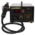 ·傳感器閉合回路控制，溫度精確穩(wěn)定,可安全拆焊QFP,PLCC,SOP,BGA

  等對溫度敏感的元器件。

·智能冷卻系統(tǒng)，工作完畢關(guān)機(jī)后延時送風(fēng),風(fēng)溫低于100℃后自動切斷電源。

·采用原裝進(jìn)口發(fā)熱絲，升溫快速，使用壽命長，焊接安全性能好，溫度恒定可調(diào)。

·采用原裝進(jìn)口氣泵、低振動、無噪音設(shè)計、保持工作環(huán)境的清靜。

·設(shè)計溫度采用數(shù)碼LED顯示，使操作更方便。

·防靜電設(shè)計，防止因靜電及漏電而損壞PCB板。
