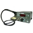 ·采用不銹鋼發(fā)熱芯，與烙鐵頭緊密接觸，測溫靈敏，回溫迅速，且壽命長。

·發(fā)熱芯與烙鐵頭分體設(shè)計，焊嘴與國際品牌相同通用，節(jié)省使用成本，更換方便。

·采用單片機控制，控溫精確、穩(wěn)定。

·旋鈕調(diào)節(jié)輸入數(shù)據(jù)、數(shù)碼管顯示、操作方便快捷，顯示直觀。

·智能化插卡溫度管理，防止操作人員誤調(diào)溫度，保證生產(chǎn)工藝。

·數(shù)字式校溫，校正準確。
