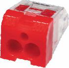 產(chǎn)品指標

· 適合線號＃18－＃12

· 無需絞合

· 低插入力，適合快速操作

· 透明外殼，便于檢查

· 符合UL467要求的接地與連接應用

· 通過CSA認證（600V）

· 額定溫度105°C

· 通過測試孔可測量電壓和導通性

· 高強度絕緣尼龍外殼

· 鍍鋅彈簧片，抗腐蝕

