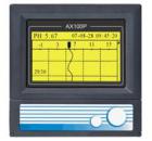 AX100P是基于微電腦技術(shù)的高智能化，高可靠性，具有優(yōu)盤轉(zhuǎn)儲功能的Ph/ORP記錄儀，點(diǎn)陣液晶屏顯示，全中文操作菜單，可顯示實(shí)時曲線，歷史曲線。能同時精確測量和控制pH值或ORP值、溫度。具有在線標(biāo)定，電極自動診斷，溫度補(bǔ)償功能。可應(yīng)用于電廠、石化、生化制藥、環(huán)保、冶金、水處理等行業(yè)。
