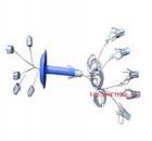 技術(shù)特征： 
(1)測(cè)量方式：反光彩色顯示
(2)測(cè)量點(diǎn)數(shù)（個(gè)）：2，（3）
(3)最大量程（mm）：200 
(4)讀數(shù)精度（mm）：1
(5)安裝錨孔直徑（mm）：28～33